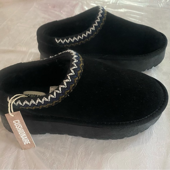 Black platform slipper boots - Picture 3 of 5